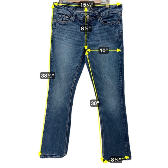 063 Aeropostale | EUC Chelsea Boot Cut Medium Wash Blue Jeans (Size 9/10) - Picture 2 of 11